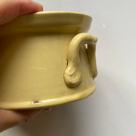19世紀　サルグミンヌ　耐熱陶器　テリーヌ　ジョーヌ・イヴォワール