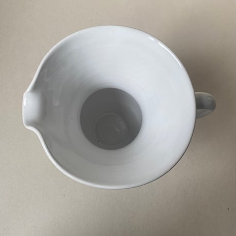 20世紀中期　マリコルヌ　エミール・テシエ　ピシェ　白い陶器