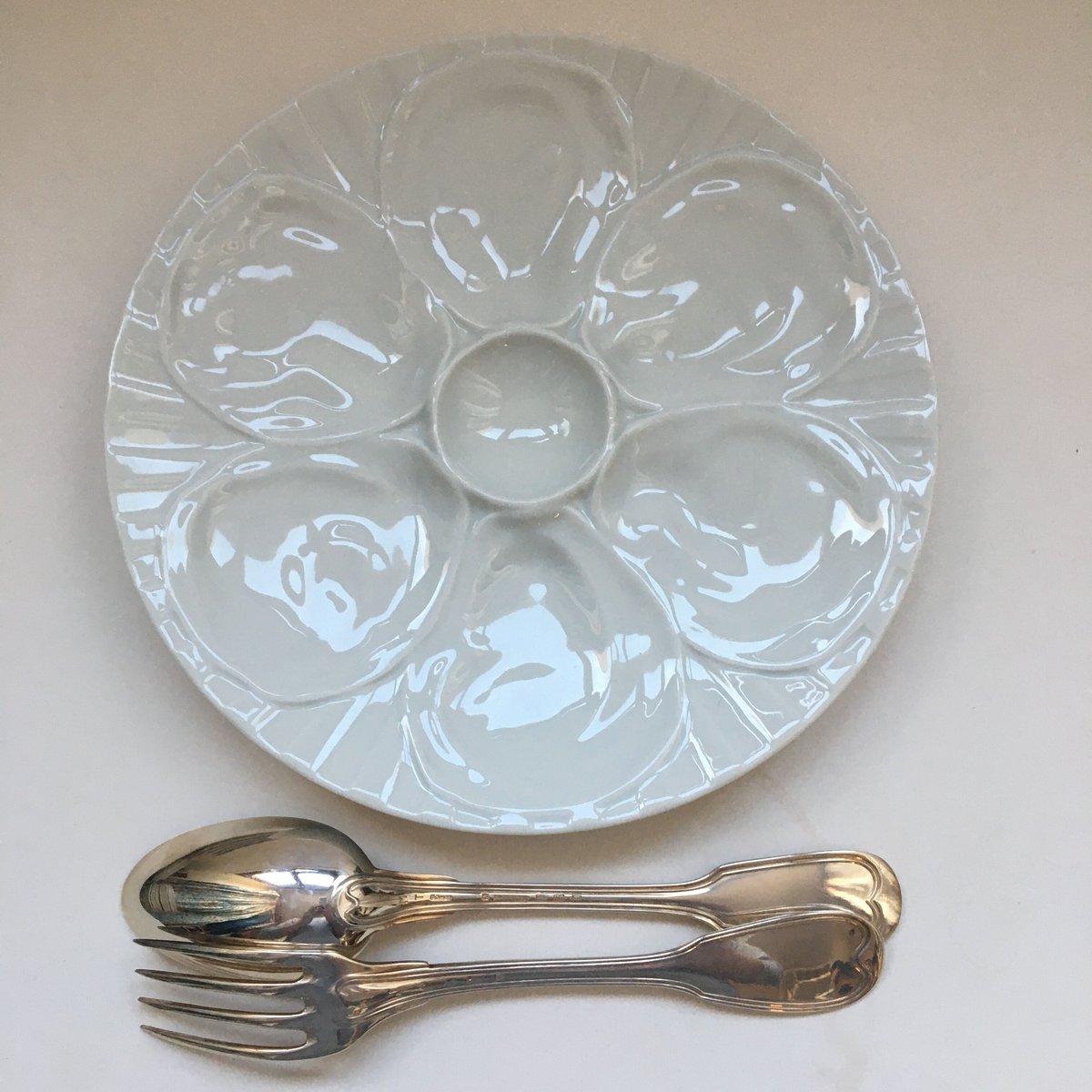 フランス　オイスタープレート 4枚 フランス オイスタープレート 04 | La. YHA