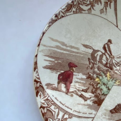 19世紀後半　サルグミンヌ　ディゴワン　クース　おしゃべりなお皿　デザートプレート　1ー3