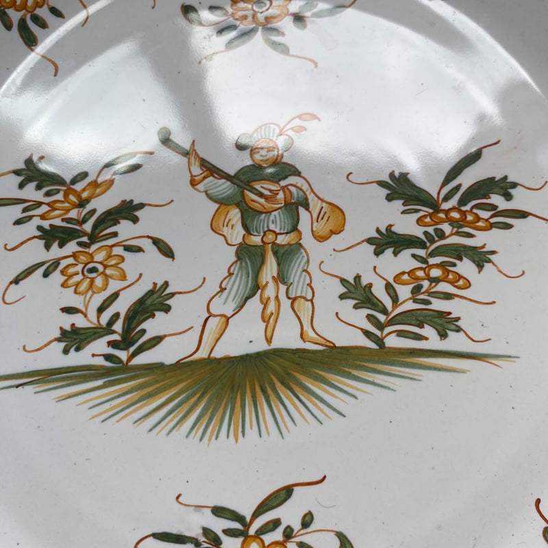 希少4枚セット◆美品エミールテシエパールレリーフ小皿クレイユモントロームスティエ 希少4枚セット◇美品エミールテシエパールレリーフ小皿クレイユ