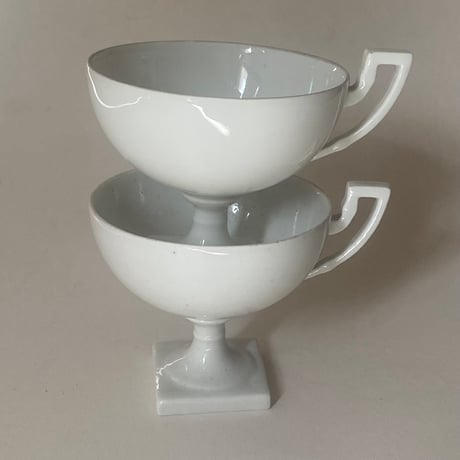 19世紀　ナポレオン3世スタイル　カップ　白磁　6点セット