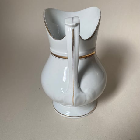 19世紀後半　リモージュ　WG ＆Cie　 ブロ　白磁にゴールドのライン