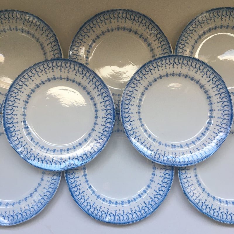 フランスクレイユエモントロー フローラ デザートプレート2枚セット