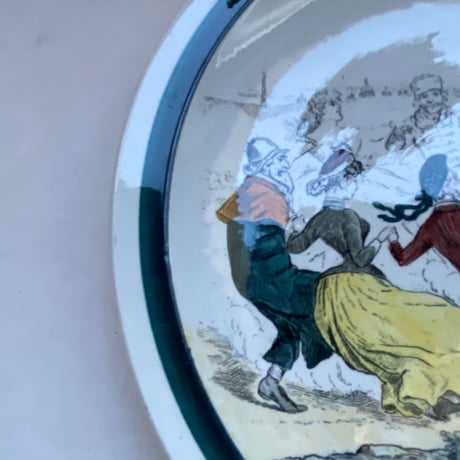 19世紀後半　クレイユ・エ・モントロー　スジェ・ミュジコー　おしゃべりなお皿　1ー3