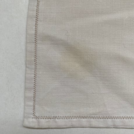 1950年代　プチ・ナップとセルヴィエット　コットン　マルチカラー刺繍