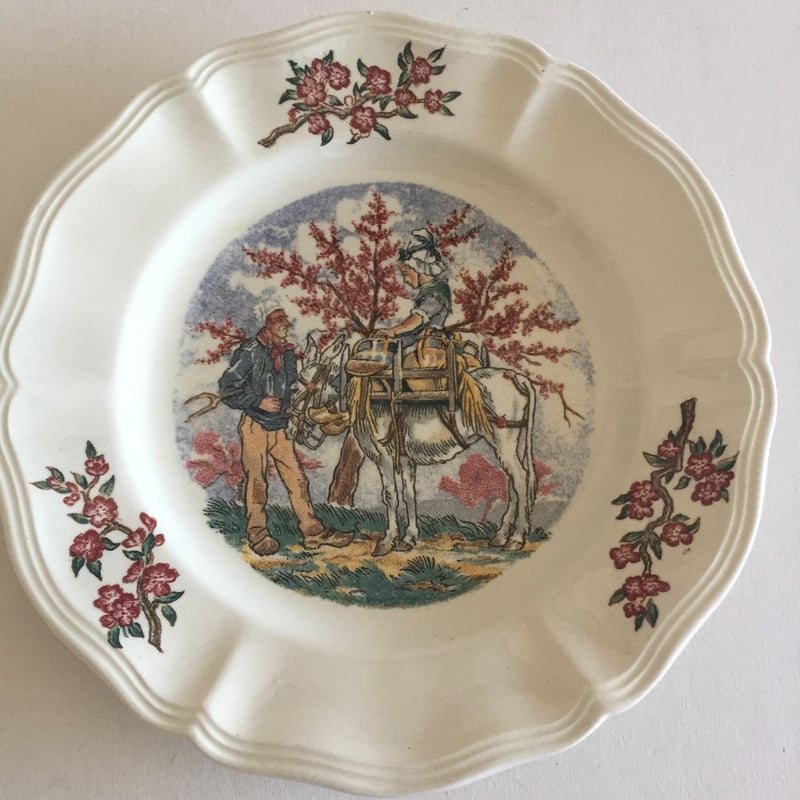 1920年代 サルグミンヌ デザートプレート おしゃべりなお皿 マ