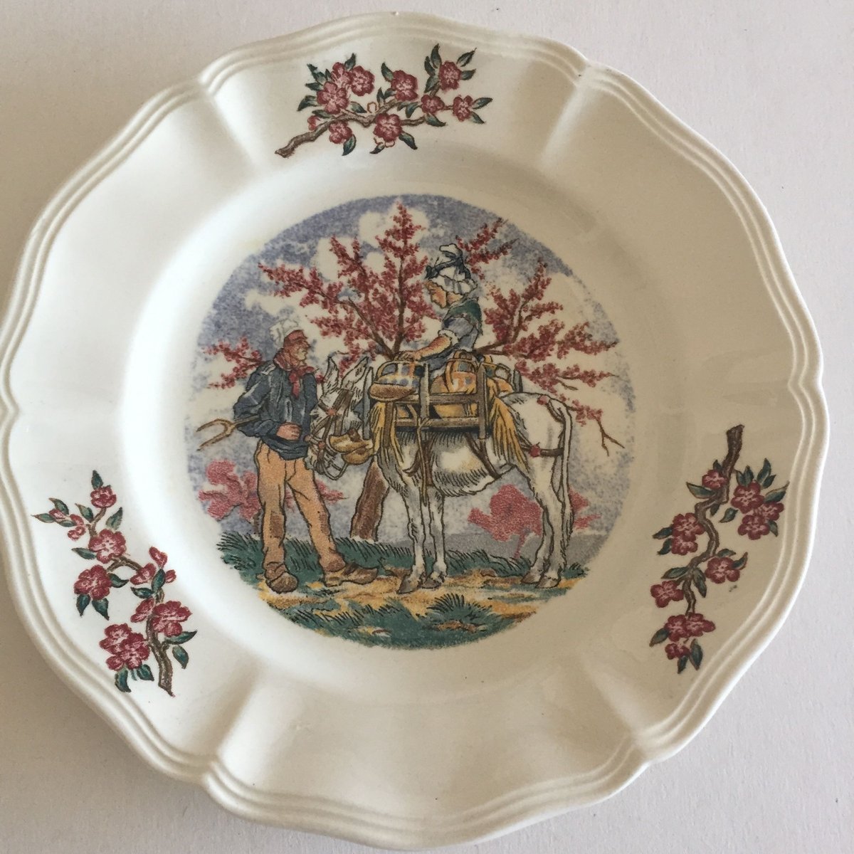 1920年代 サルグミンヌ デザートプレート おしゃべりなお皿 マ