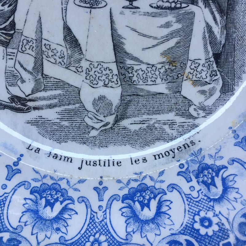 19世紀後半 サンタマン おしゃべりなお皿 ことわざ 1−3 | campagne