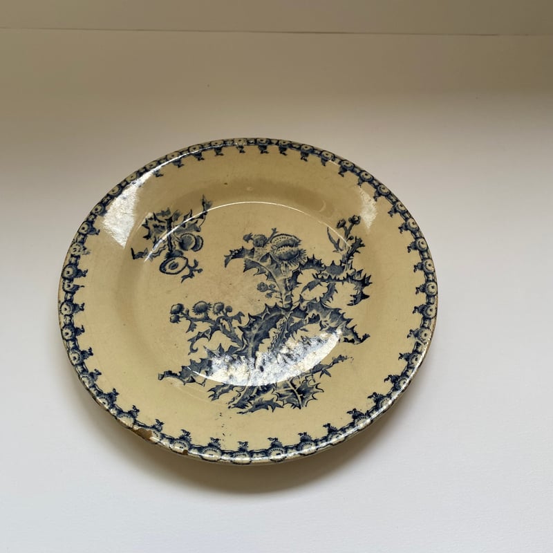 19世紀後半 ジアン シャルドン ディナープレート ブルー | campagne à