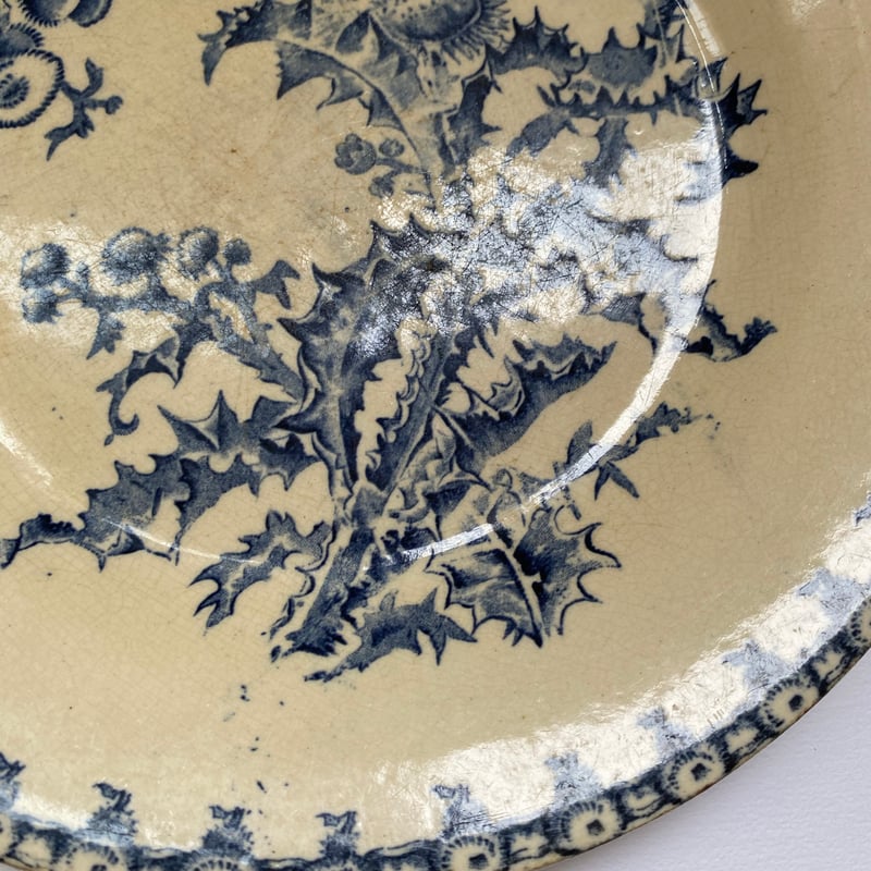 19世紀後半 ジアン シャルドン ディナープレート ブルー | campagne à