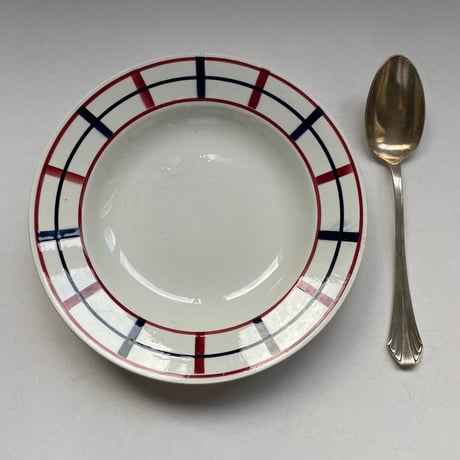 1920年代　サンタマン　ライン　スーププレート　トリコロール　1−１４
