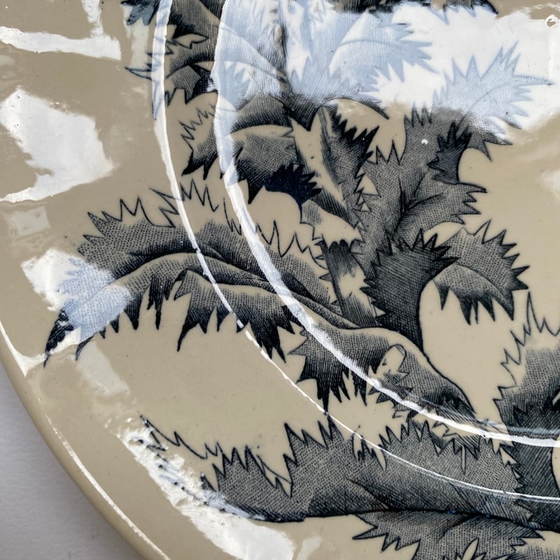 ロンシャン　フランスアンティーク　ディナープレート2枚セット　ブロカント ロンシャン フランスアンティーク ディナープレート2枚セット ブロカント