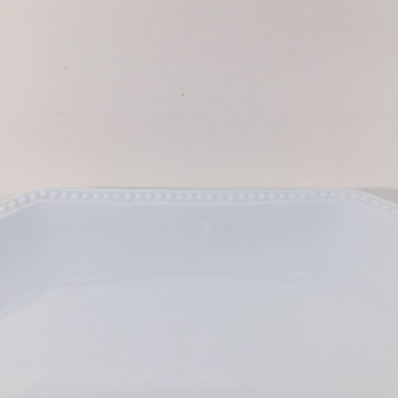フランスヴィンテージ リュネヴィル パールリムオクトゴナルプレート 2枚セット オーバルプレート2.BORDURE フランスアンティーク食器 Luneville