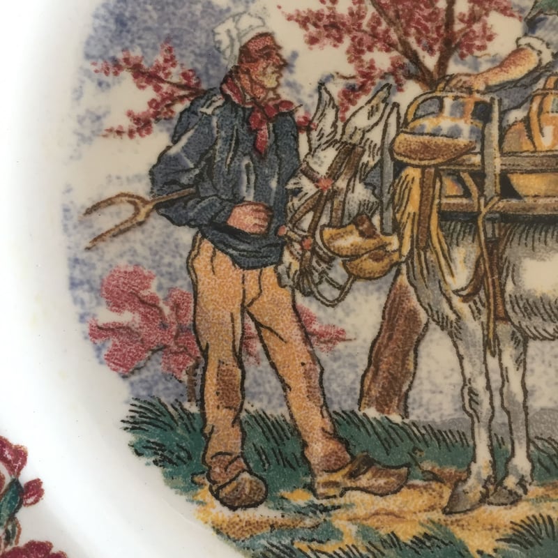 1920年代 サルグミンヌ デザートプレート おしゃべりなお皿 マ