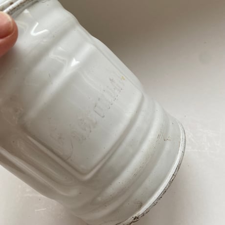 20世紀前半　L and C  ボワッタジゴーニュ　白いエマイユ 　5点セット