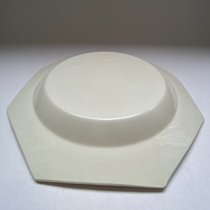 希少B◆19世紀南仏テラコッタの花リム皿＃オクトゴナルクレイユモントロープーリア 希少B◇19世紀南仏テラコッタの花リム皿＃オクトゴナルクレイユ