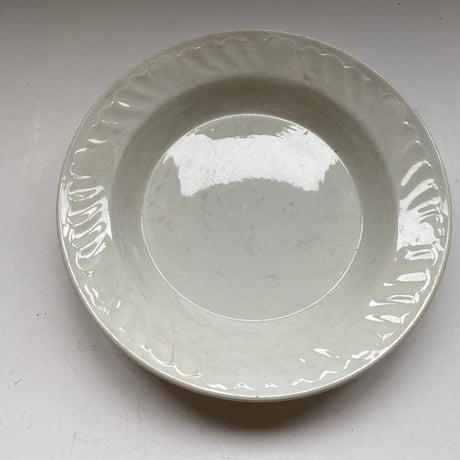 1900年　ショワジー・ル・ロワ　スーププレート　白陶器