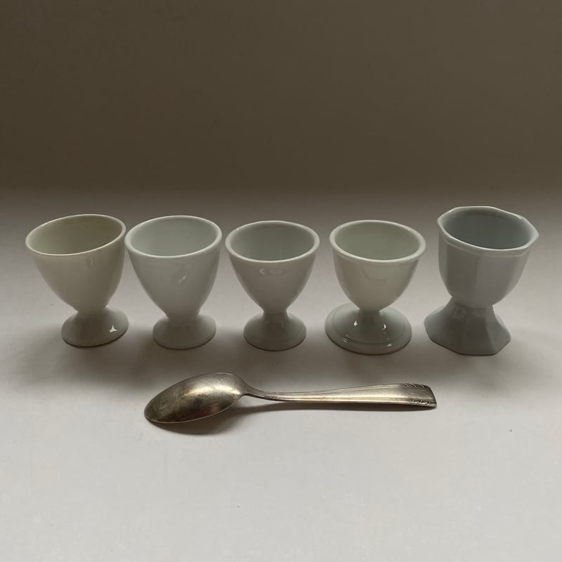 白磁 三角 筆洗 古道具 アンティーク 20世紀前半 コクティエ 白磁 6点セット | campagne à paris vintage