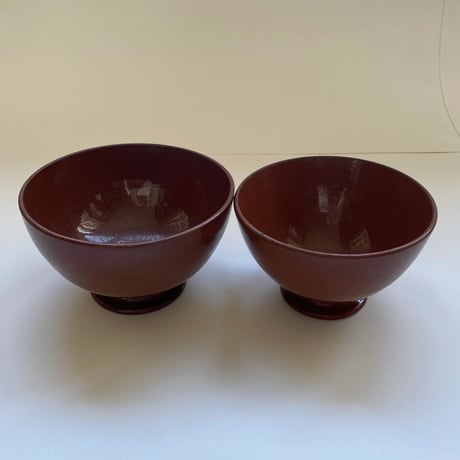 20世紀前半　カフェオレボウル　マロン　2点セット