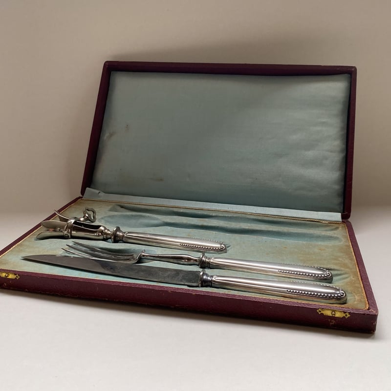 19世紀後半 ラヴィヌ・エ・ダンフェール シルバープレート 肉用ナイフ