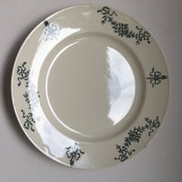 19世紀後半　ロンシャン　サホ　ディナー・プレート　２５cm   リボンモチーフ