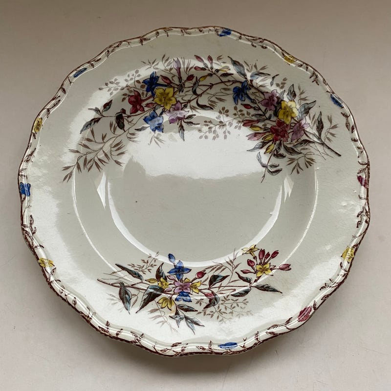 フランスアンティーク クレールフォンテーヌ ディナー＆スープ フランスアンティーク クレールフォンテーヌ ディナー＆スープ