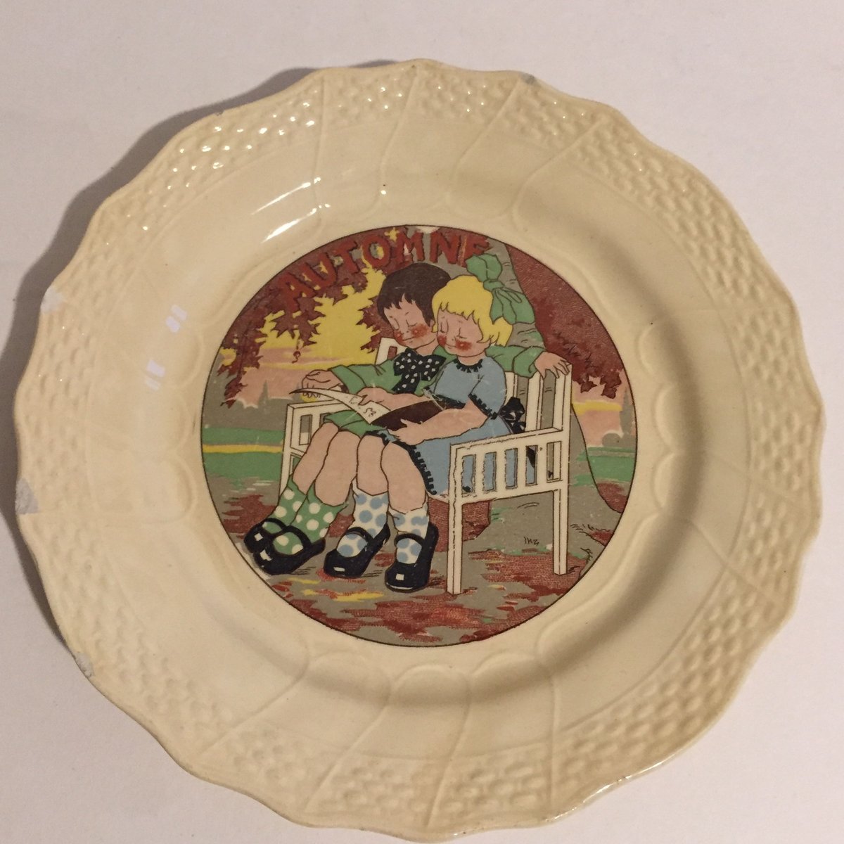 希少❗️フランスアンティークDEPOSE 皿6枚セット