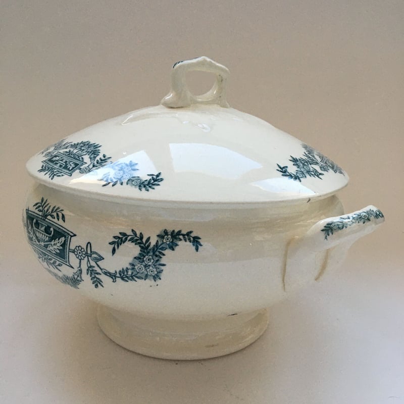 1910年代 ロンシャン窯 リュテス スーピエール カルトーシュ柄