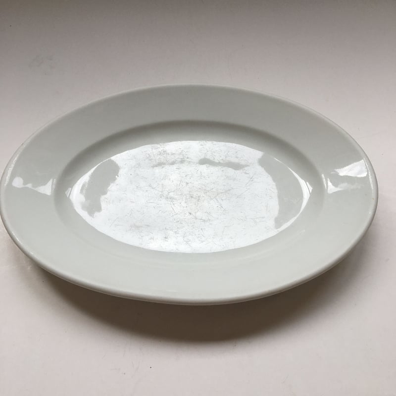 刻印なし オーバル・プレート ラヴィエ 白磁器製 Lサイズ | campagne à