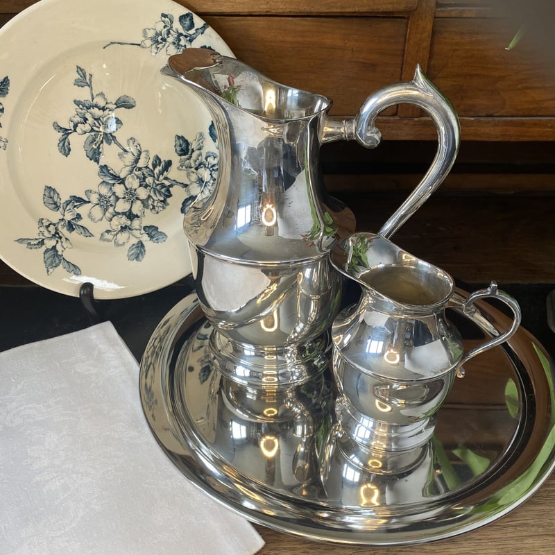 SILVER刻印お盆水差しセット