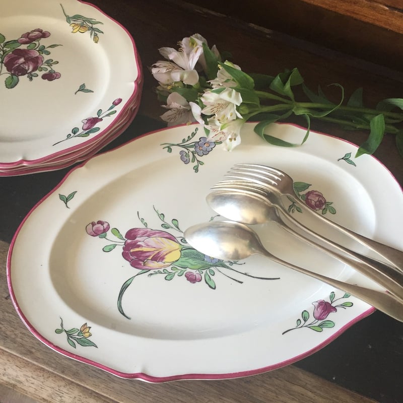 アンティーク  平皿 約25cm アンティーク 平皿 約25cm 【公式通販】