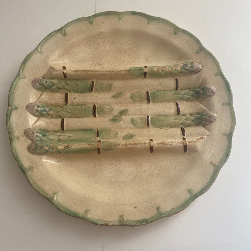 C 1900年 ロンシャン アスパラガス・プレート 1ー2 | campagne à