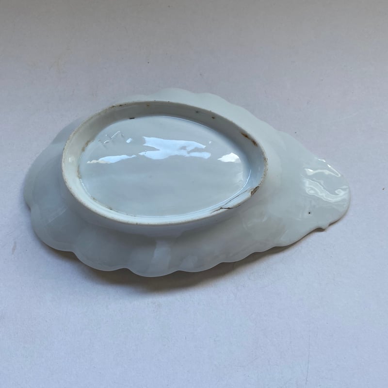 【G】シェル型ラヴィエプレート/フランスアンティーク食器 シェル型ラヴィエ.2 フランスアンティーク雑貨 白磁器