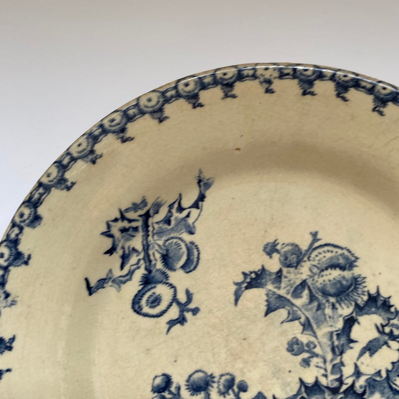 19世紀後半 ジアン シャルドン ディナープレート ブルー | campagne à