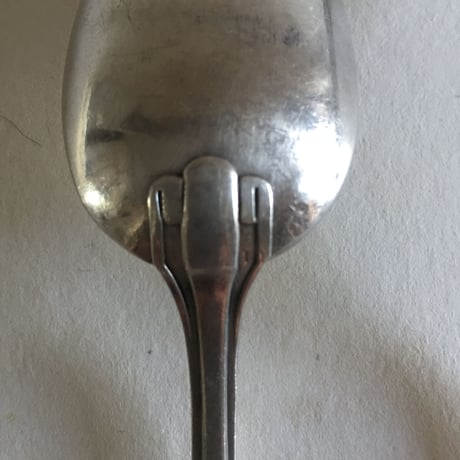 1930年代　ブーランジェー　 シルバープレート　フォークスプーン セット　ベティー　イニシャル　フレンチマリン