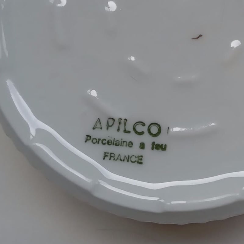 【M】フランスアンティーク/APILCO アヒル形の白いテリーヌポット M】フランスアンティーク/APILCO アヒル形の白いテリーヌポット