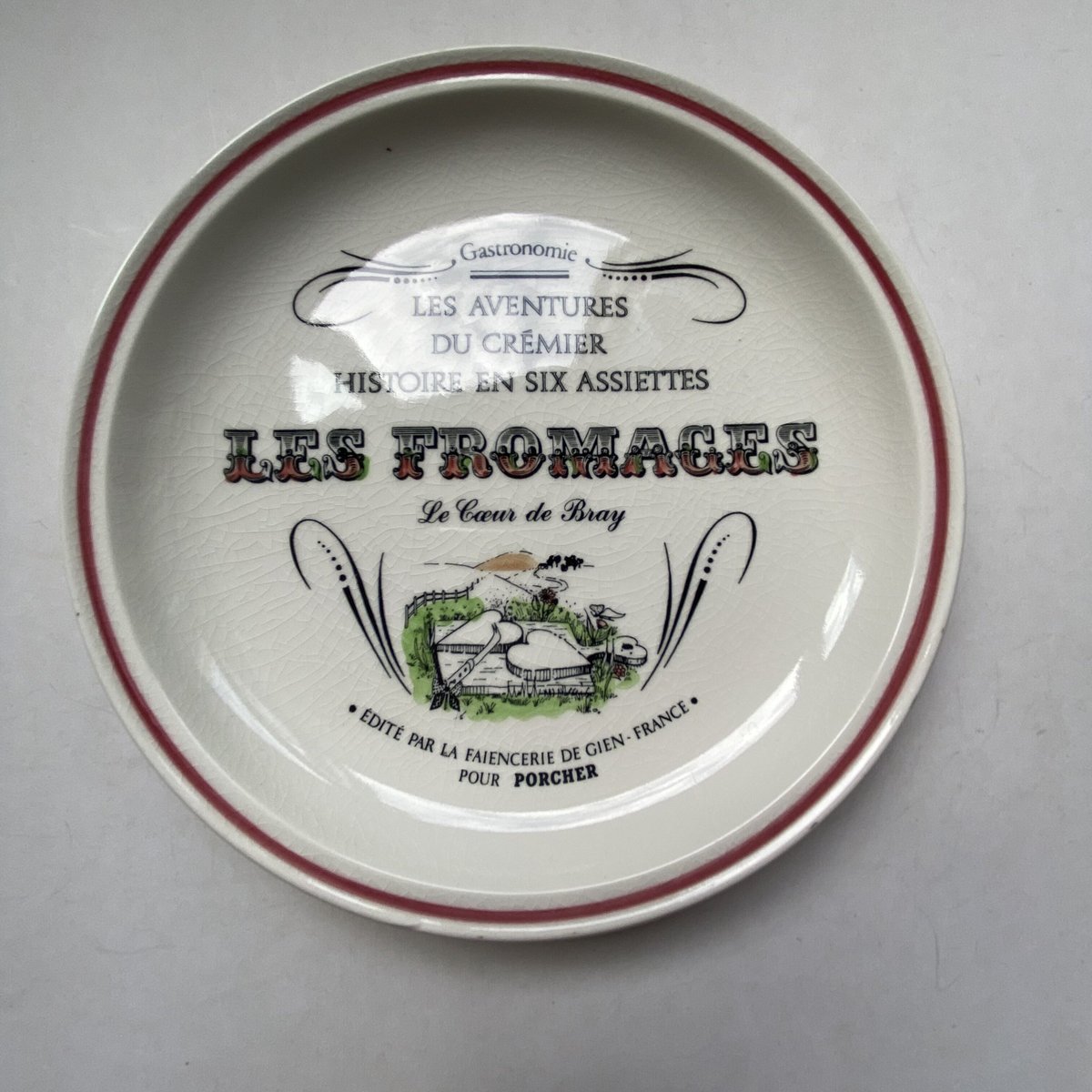 GIEN Les Dépareillées ライオン紋章 小皿 φ12.5cm GIEN Les Dépareillées ライオン紋章 小皿 φ12.5cm GIEN Les