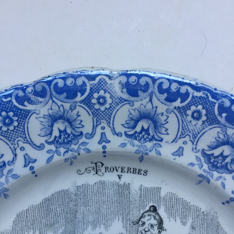 19世紀後半頃 ハンドペイントの絵皿 B 19世紀後半頃 ハンドペイントの絵皿 B