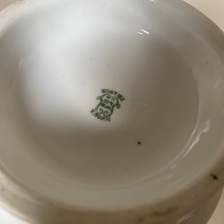 19世紀後半　リモージュ　WG ＆Cie　 ブロ　白磁にゴールドのライン