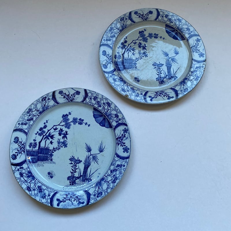 19世紀 クレイユ・エ・モントロー ジャポン ディナープレート 1−2