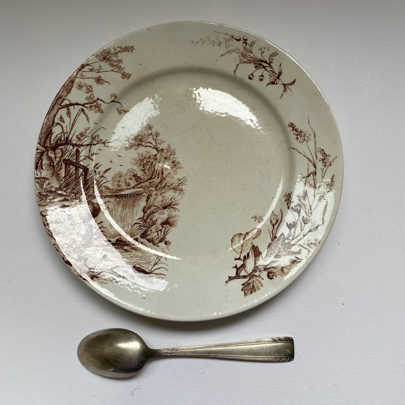 19世紀後半 イギリス製 J.H.デイヴィス カスケード デザートプレート