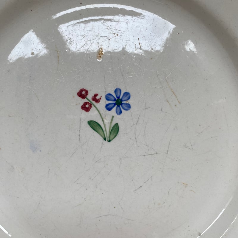 1930年代 バドンヴィレー ダニー ディナー・プレート 小花柄 Bランク 3