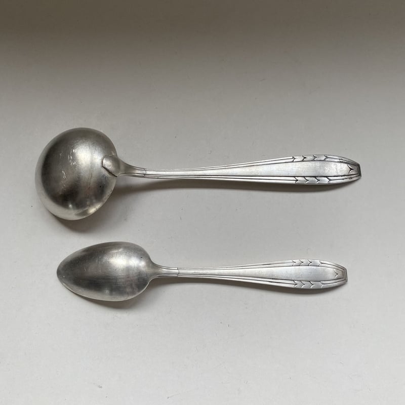 19世紀後半 オリブリーユ ティー・スプーン 5点セット シルバー