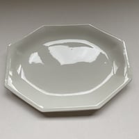 １９６０年代　ジョンソン・ブラザーズ　ヘリタージュ・ホワイト　オクトゴナル　大皿３０cm  Bランク