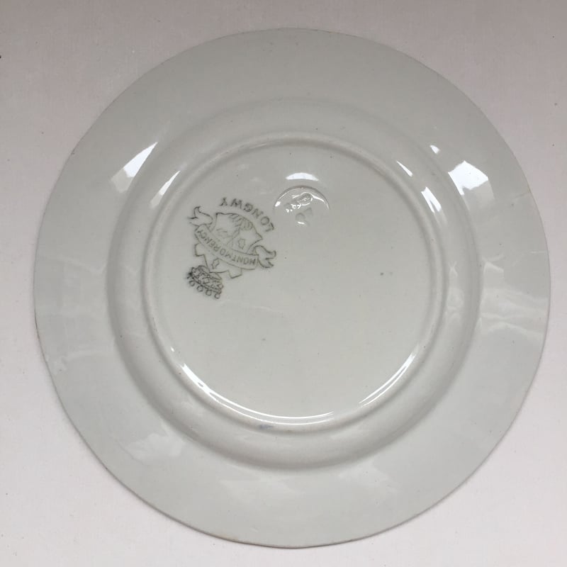2枚組バドンヴィレー　花レリーフいっぱい　さくらんぼうの皿　フランスアンティーク バドンヴィレー キャロットプレート チューリップ柄 A フランス