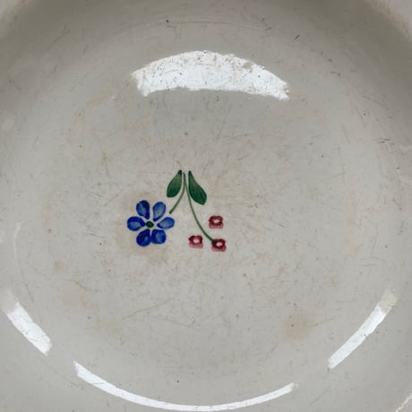 １９３０年代　バドンヴィレー　ダニー　スーププレート　小花柄　Bランク　3点セット