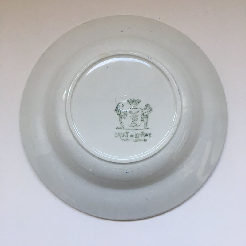 19世紀後半 ロンウィ メザンジュ スープ・プレート シジュウカラ柄 B