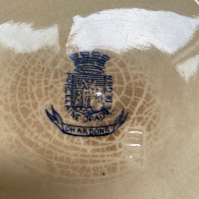 19世紀後半 ジアン シャルドン ディナープレート ブルー | campagne à