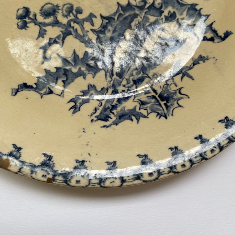 19世紀後半 ジアン シャルドン ディナープレート ブルー | campagne à